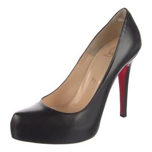 Christian Louboutin Black Heels with Red Soles